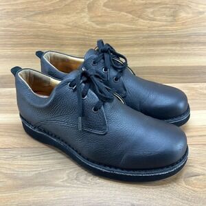 Samuel Hubbard Free Mens Shoes 10 W Black Leather Casual Comfort M1100